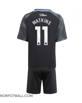 Billige Fotballdrakt Aston Villa Ollie Watkins #11 Replika Bortedraktsett Barn 2025-26 Kortermet (med bukser)